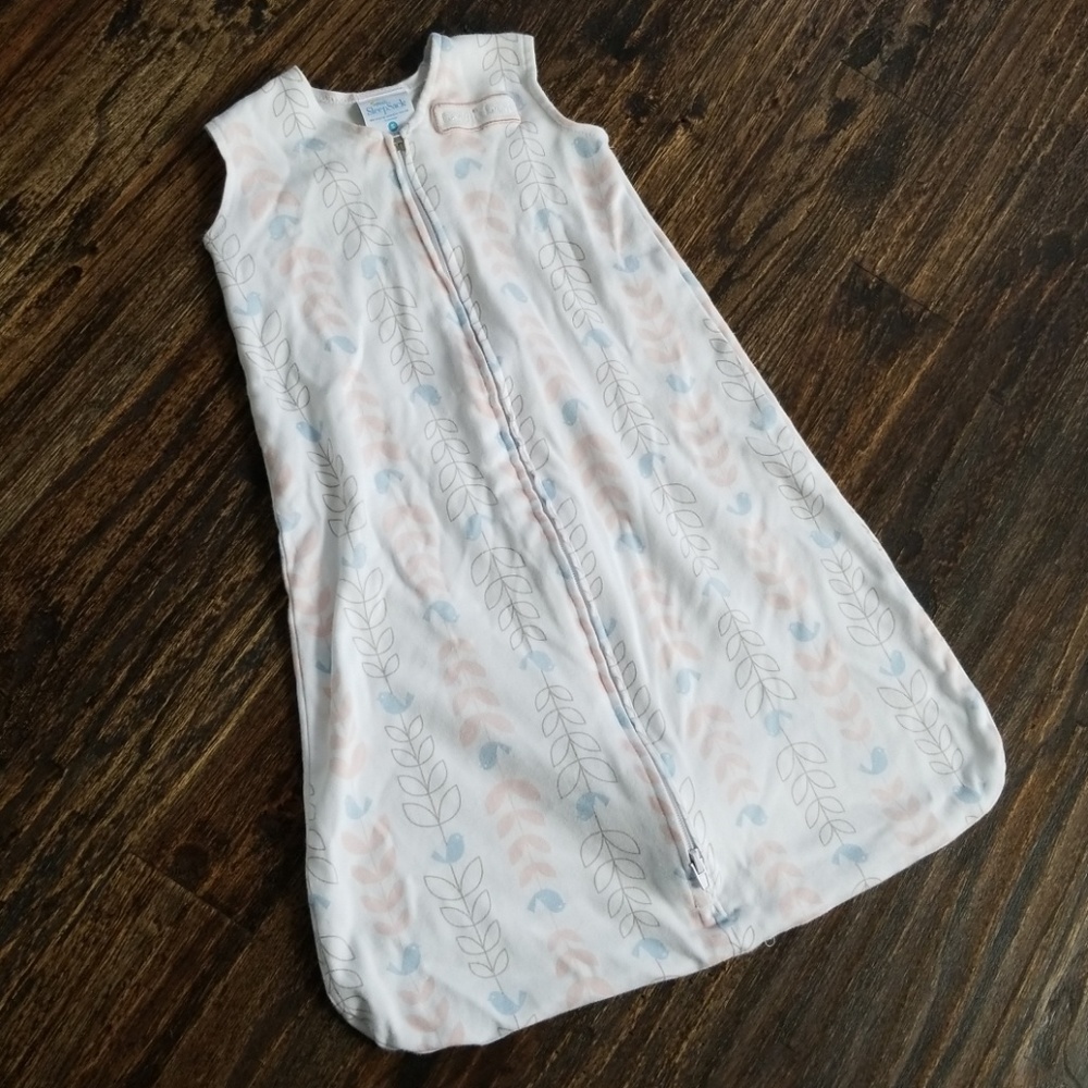 Halo sleepsack cotton knit bird print sleep sack S